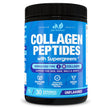 Collagen Peptides Powder with Super Greens - Superfoods, Digestive Enzymes, Grass-Fed, Non-Gmo, Unflavored - 30 Servings