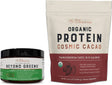 Live Conscious beyond Greens Concentrated Superfood Powder & Organic Pea Protein Powder - Cosmic Cacao Chocolate Flavor | Immune System Boost & Gut Health + Metabolism & Muscle Support