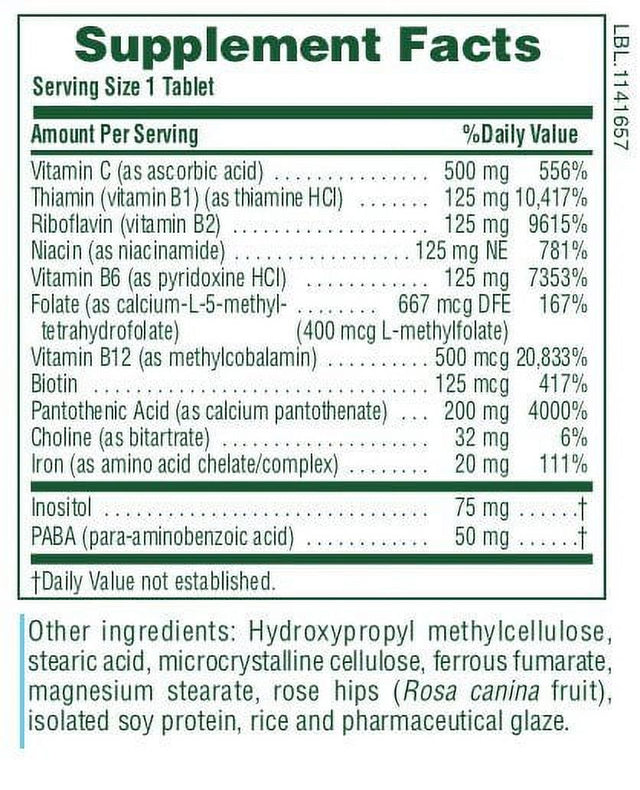 Nature'S plus Ultra Stress with Iron Time Release 90 Sustained Release Tablet