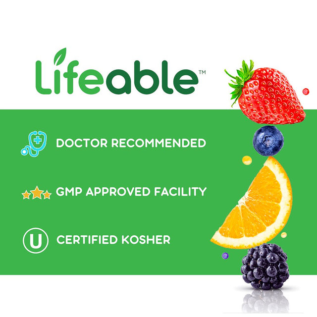 Lifeable Probiotics for Men - 10 Billion CFU - 90 Gummies