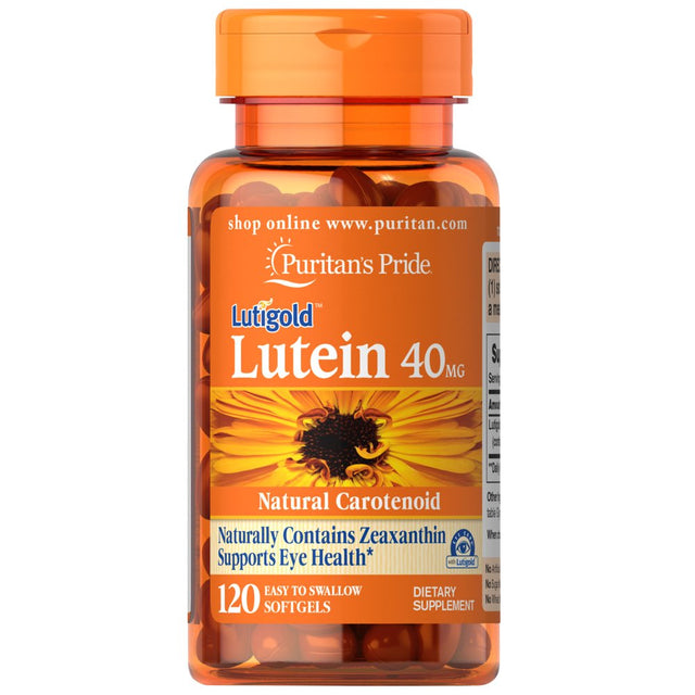 Lutein 40 Mg with Zeaxanthin, 120 Softgels by Puritan'S Pride