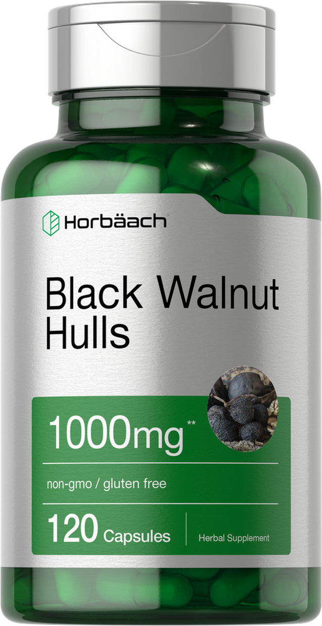 Black Walnut Hulls | 1000 Mg | 120 Capsules | by Horbaach