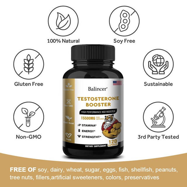 Balincer Testosterone Booster - Boost Endurance, Energy, Strength