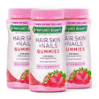 Nature'S Brand Bounty Optimal Solutions Hair Skin Nails Gummies, 80 Ct, 3-Pack