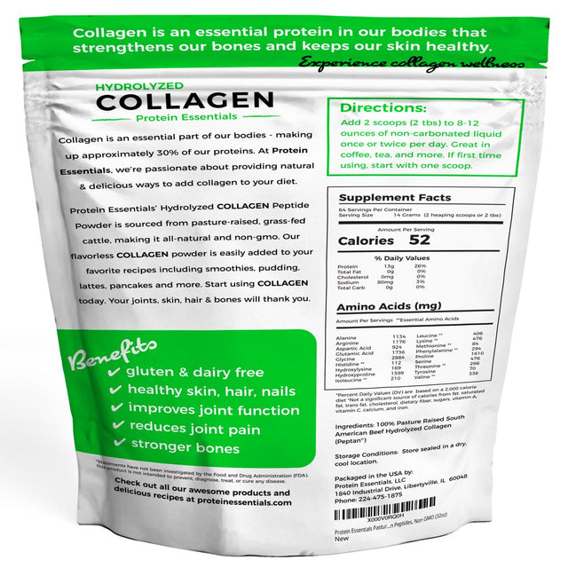 COLLAGEN PEPTIDES, UNFLAVORED 2LB