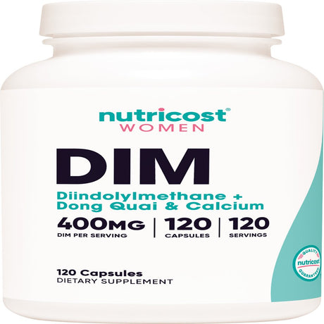 Nutricost Diindolylmethane DIM Supplement for Women 400Mg, 120 Capsules