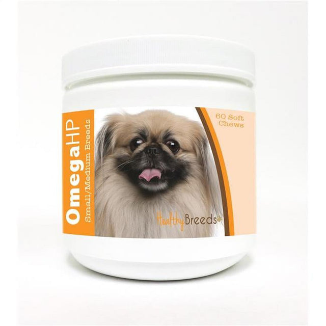 Healthy Breeds Pekingese Omega HP Fatty Acid Skin and Coat Support Soft Chews