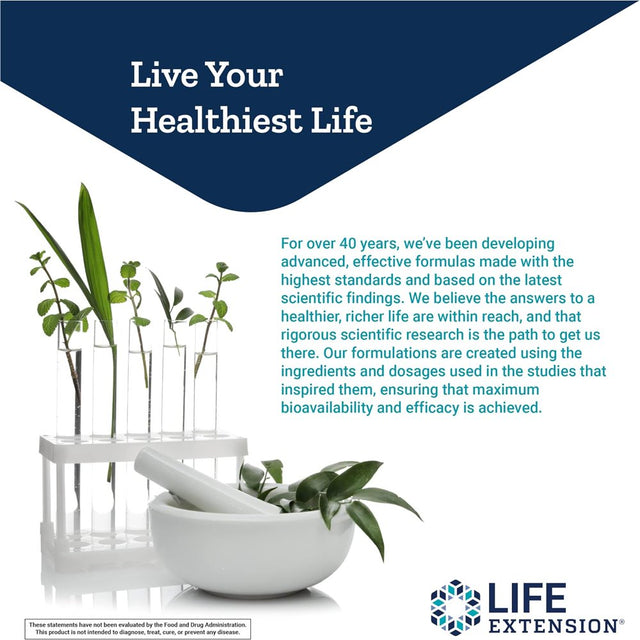 Life Extension Optimized Resveratrol Elite™ - Live a Long, Healthy Life with Trans-Resveratrol & Quercetin - Gluten-Free, Non-Gmo - 60 Vegetarian Capsules (2-Month Supply)