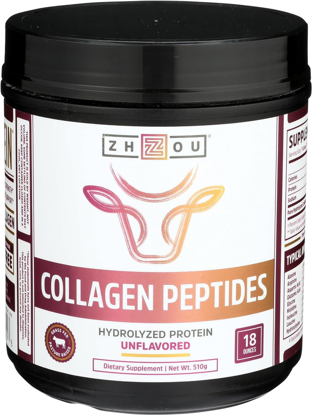 ZHOU NUTRITION Unflavored Collagen Peptides, 18 OZ