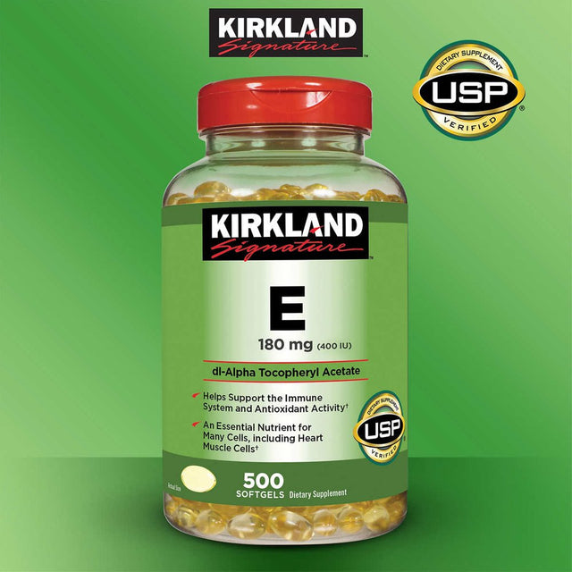 Kirkland Signature Vitamin E 180Mg., 500 Softgels