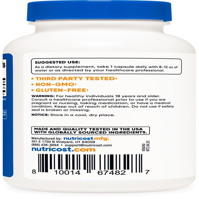 Nutricost Vitamin B6 (Pyridoxine Hcl) 25Mg, 240 Capsules, Supplement