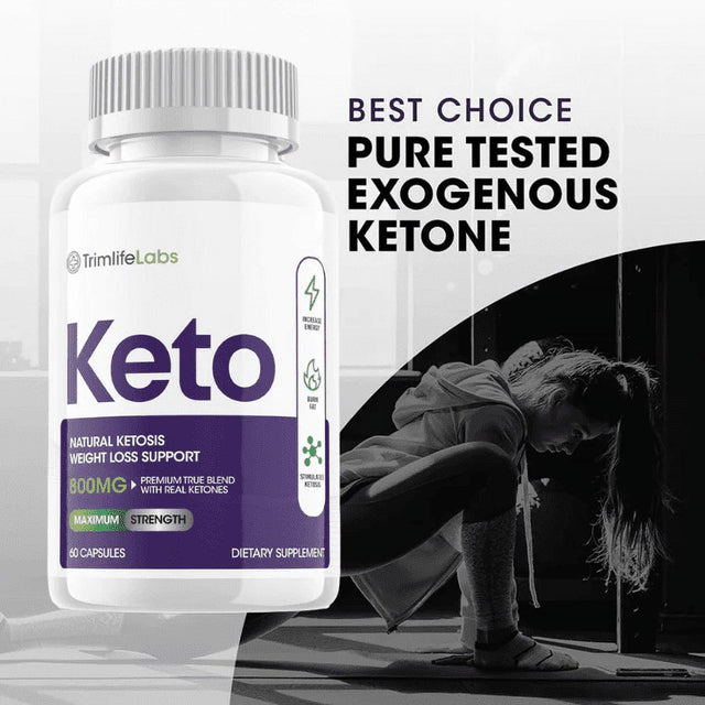 Trim Life Labs Keto Pills 800Mg - Advanced Weight Loss Supplement - Burn Fat for Energy, Boost Metabolism - Ketogenic Diet & Ketosis Support - Non-Gmo, Gluten-Free - 2 Pack