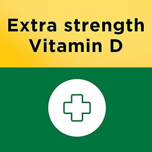 Nature Made Extra Strength Vitamin D3 5000 IU (125 Mcg), Dietary Supplement for Bone, Teeth, Muscle and Immune Health Support, 90 Softgels, 90 Day Supply