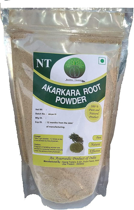 Akarkara Root Powder Anacyclus Pyrethrum Pellitory Roots - 200 Gm