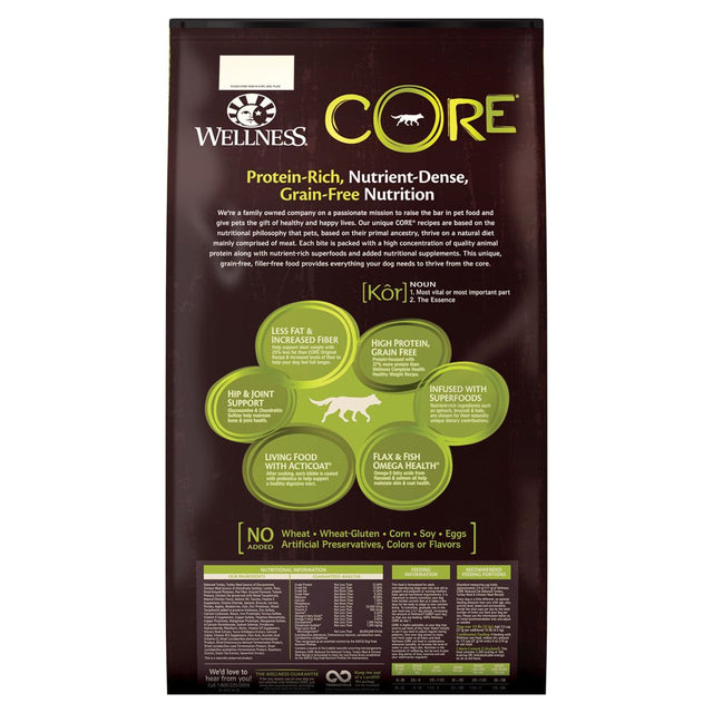 Wellness CORE Natural Grain Free Dry Dog Food, Reduced Fat, 26-Pound Bag