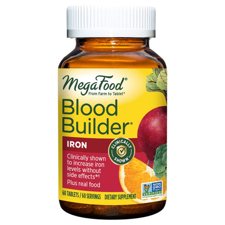 Megafood Blood Builder 60 Tabs Increases Iron Level *