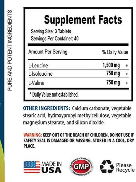 Muscle Mass Building Supplements - BCAA 3000MG - PRE and POST WORKOUT RECOVERY - Isoleucine Supplement, Bcaa Energy Amino Acids, Amino Energy Pre Workout, Bcaa Post Workout Recovery 3 Bot 360 Tabs