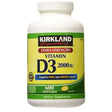 Kirkland Signature Extra Strength Vitamin D3 2000 I.U. - 600 Softgels