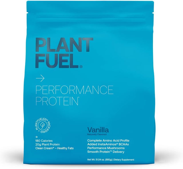 Vegan Performance Protein Powder, Vanilla - 9 Essential Amino Acids, 20G Plant Based Protein - 20 Servings, 1.94 LBS