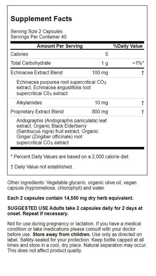 Gaia Herbs Quick Defense 80 Vegan Caps