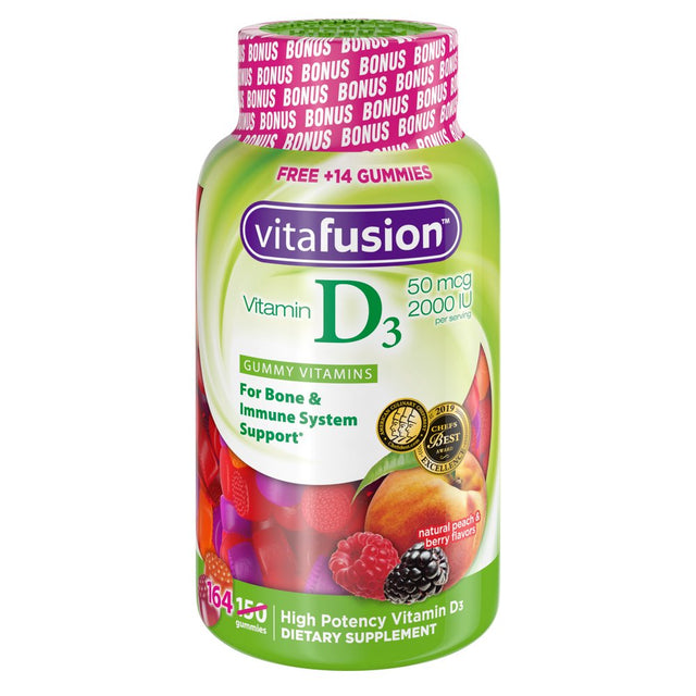 Vitafusion Vitamin D3 Gummy Vitamins, 164Ct