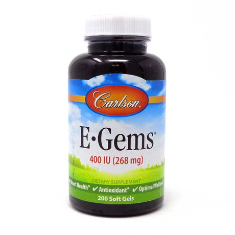 Carlson Vitamin E Gems 400 Iu - 200 Softgels