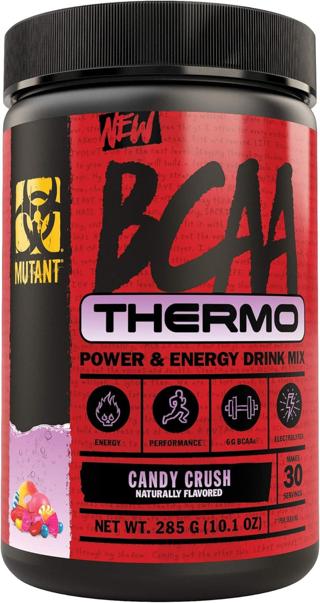 Mutant BCAA Thermo – Supplement BCAA Powder with Micronized Amino Acid and Energy Support - 285 G - Candy Crush