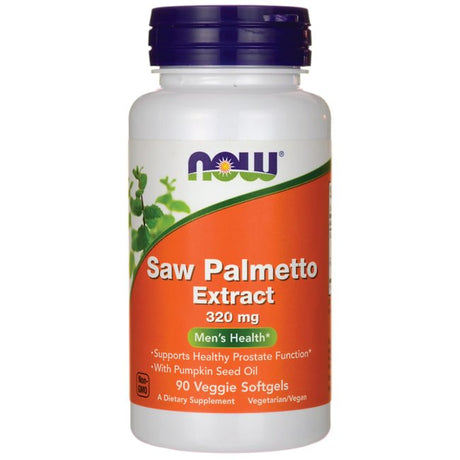 NOW Supplements, Saw Palmetto Extract 320 Mg with Pumpkin Seed Oil, Men'S Health*, 90 Veg Softgels