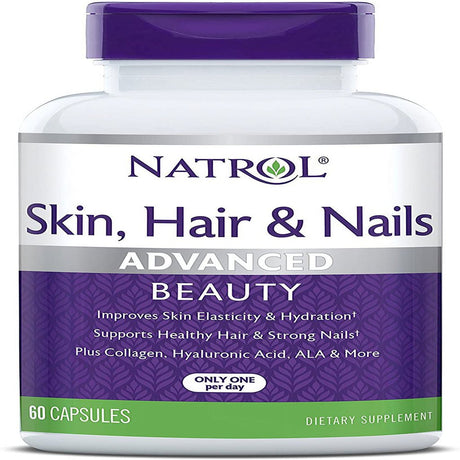 Natrol Skin, Hair and Nails Strength Skin Care Capsules, 60 Ea