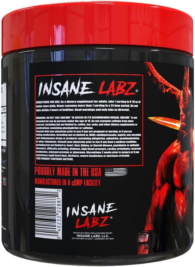 Insane Labz Hellboy Bundle, Psychotic Hellboy Pre Workout and Insane Amino BCAA, Increase Muscle Mass, Strength, Focus and Recovery Time, Blue Raspberry