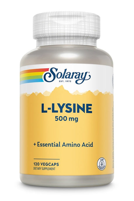 Solaray L-Lysine -- 500 Mg - 120 Vegcaps