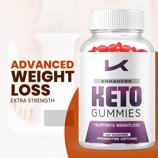 (5 Pack) Enhanced Keto ACV Gummies - Supplement for Weight Loss - Energy & Focus Boosting Dietary Supplements for Weight Management & Metabolism - Fat Burn - 300 Gummies