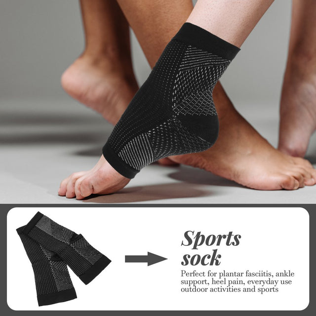 Fasciitis Compression Socks Neuropathy Ankle Support Brace Plantar Fascia Foot Men and Women 3 Pairs