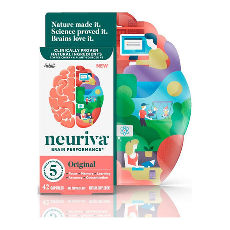 Neuriva Brain Supplement Original, 42 Capsules