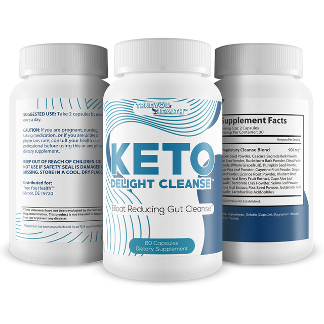 Keto Delight Cleanse - Premium Keto Cleanse - Promote Reduced Gut Bloat for a Healthy Appearance - Support Gut Health, Digestion, & Regularity with Probiotics - Help Keto Cleanse Detox Waste & Toxins