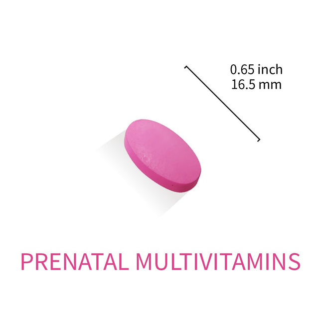 Lovita Prenatal Vitamin with Folic Acid 800Mcg, Iron 27Mg (Iron Bisglycinate) & Calcium, Prenatal Multivitamin to Support New Born Baby Development and Mom, 180 Vegetarian Tablets