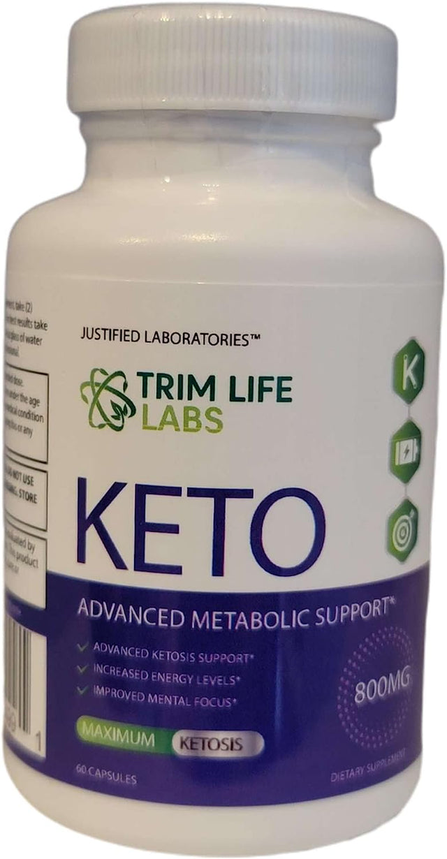 (3 Pack) Trim Life Labs Keto Pills Includes Apple Cider Vinegar Patented Gobhb® Exogenous Ketones Advanced Ketogenic Supplement Ketosis Support for Men Women 180 Capsules