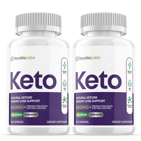 Trim Life Labs Keto Pills 800Mg - Advanced Weight Loss Supplement - Burn Fat for Energy, Boost Metabolism - Ketogenic Diet & Ketosis Support - Non-Gmo, Gluten-Free - 2 Pack