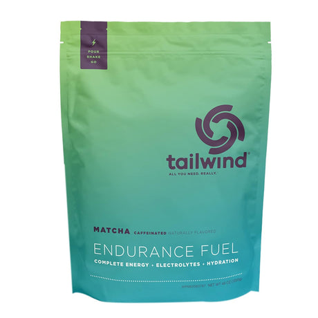 Tailwind Nutrition Endurance Fuel, Caffeine Drink Powder Mix with Electrolytes, Non-Gmo, Free of Soy, Dairy, and Gluten, Vegan Friendly, Matcha Green Tea, 50 Servings