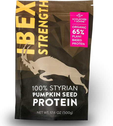 Schlacher & Söhne Styrian Pumpkin Seed Protein Powder: 100% Pure, Organic Plant Protein, Non GMO, Gluten Free, Vegan, No Additives, Boost’S Immune System, Improves Digestion, Made in Austria 17.6 OZ