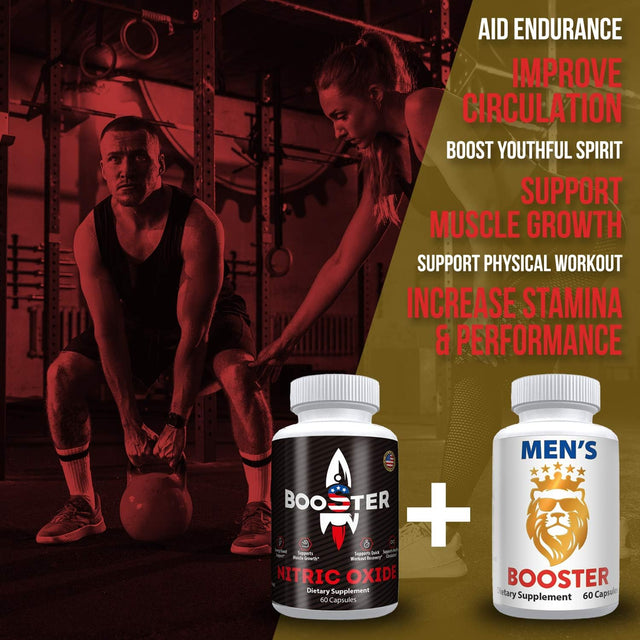 Male Health & Wellness Booster Supplements Complex, Natural Powerful Athletic Results & Endurance, Ageless Energy, Vitality, Stamina for Men