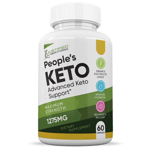 (2 Pack) Peoples Keto ACV Pills 1275Mg Alternative to Gummies Dietary Supplement 120 Capsules