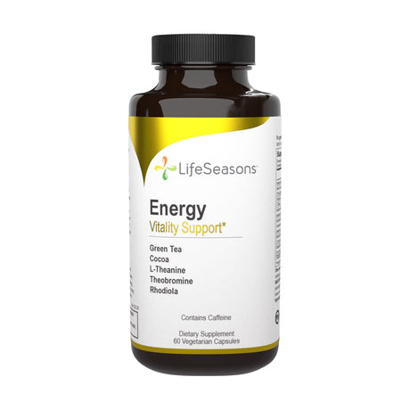 Energy, Vitality Support, 60 Vegetarian Capsules, Lifeseasons