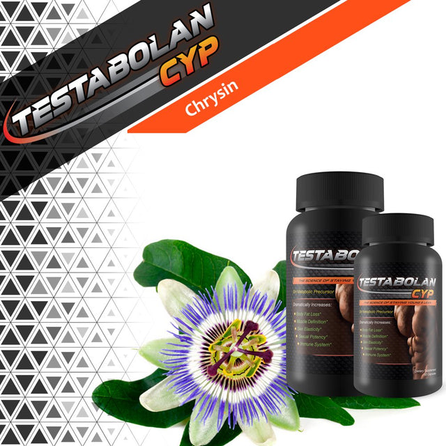 Testabolan Cyp- Natural Testosterone Booster- Promotes Body Fat Loss, Muscle Definition, Skin Elasticity, Immune System- Dietary Supplement 60 Capsules