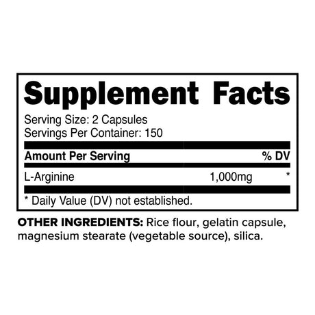 Primaforce L-Arginine Capsules (1000Mg) (150 Servings) - Nitric Oxide Support, Amino Acid Supplement - High Potency L-Arginine Pills