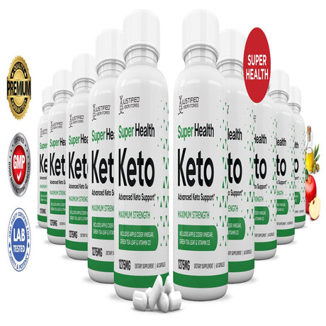 (10 Pack) Super Health Keto ACV Pills 1275Mg Alternative to Gummies Dietary Supplement 600 Capsules