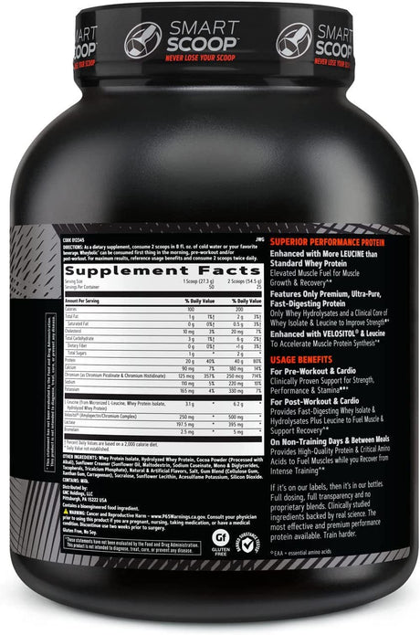 GNC AMP Wheybolic | Targeted Muscle Building and Workout Support Formula | Pure Whey Protein Powder Isolate with BCAA | Gluten Free | 25 Servings | Chocolate Fudge