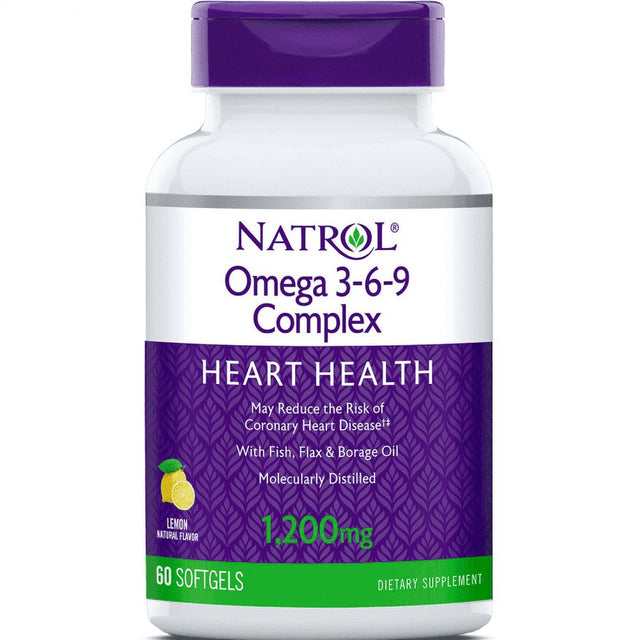 Natrol - Omega 3-6-9 Complex - 60 Softgels