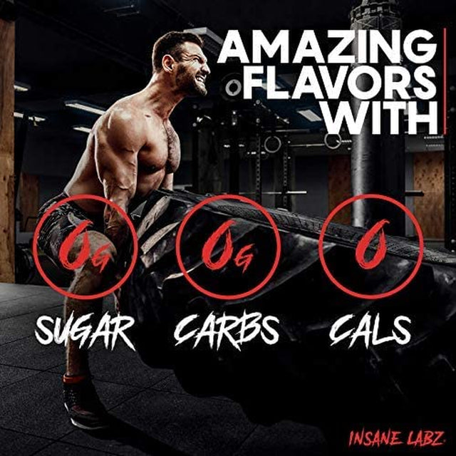 Insane Labz Hellboy Edition, High Stimulant Pre Workout Powder and NO Booster with Beta Alanine, L Citrulline, and Caffeine, Boosts Focus, Energy, Endurance, Nitric Oxide Levels, 35 Srvgs