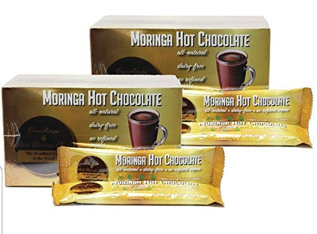 Cocoringa Moringa Hot Chocolate Vegan High Protein (10 Ct)